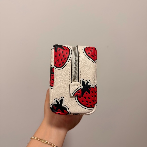Coach Strawberry Print Cosmetic Pouch - Picture 2 of 8
